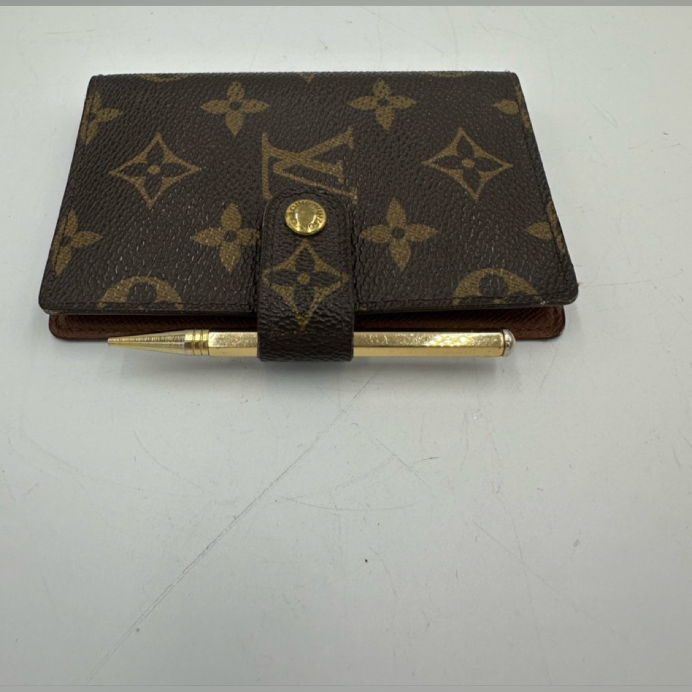 Louis Vuitton Mini Planner Address Book with Gold Mechanical Pencil